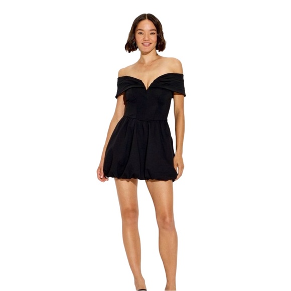 wild fable Dresses & Skirts - Chic Off-Shoulder Black Mini Dress